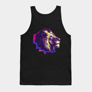 Wpap Pop Art Lion abstract art Tank Top